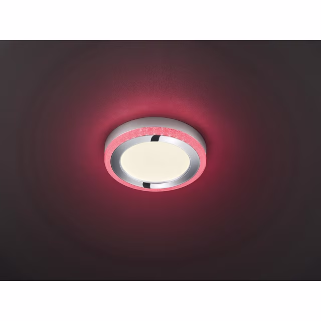 HLW LED LED Ceiling Light - Ceiling Lighting - Trion Slodan - 16W - Adjustable Color - Remote Control - Dimmable - Round - Matte White - Plastic