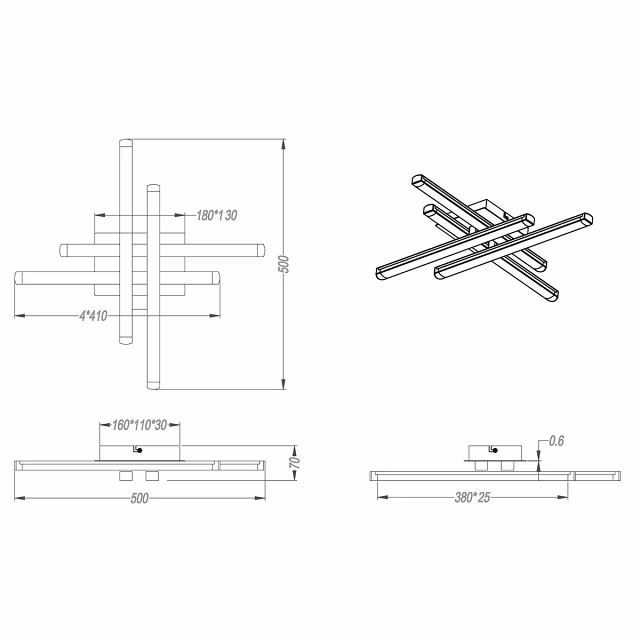 ronde witte LED plafondlamp 16W met warm wit licht 3000K en 1600 lumen ronde witte LED plafondlamp 16W met warm wit licht 3000K en 1600 lumen