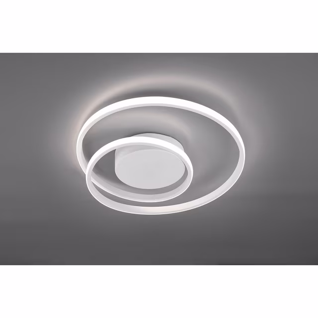 HLW LED LED Ceiling Light - Trion Zobun - 22W - Warm White 3000K - Dimmable - Round - Matt White - Aluminum HLW LED LED Ceiling Light - Trion Zobun - 22W - Warm White 3000K - Dimmable - Round - Matt White - Aluminum