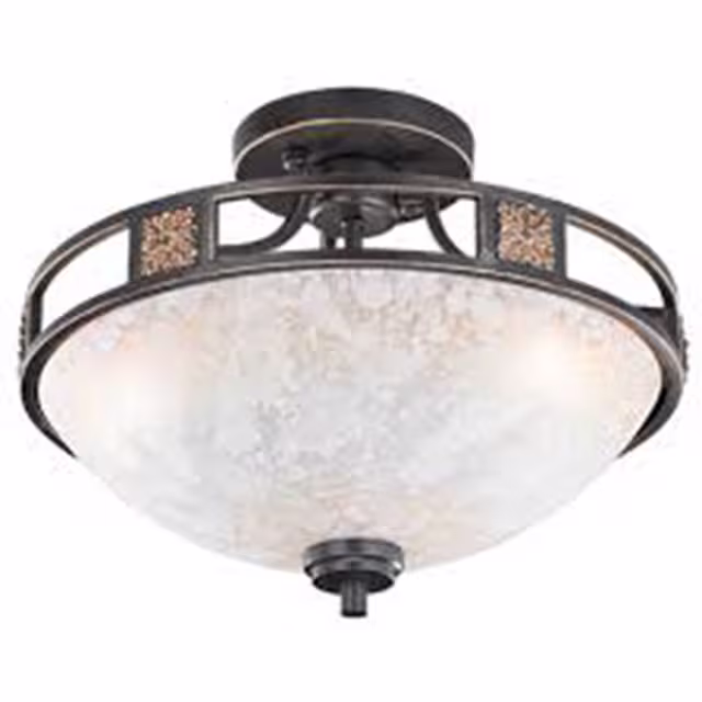 Trion Qoluno LED plafondlamp roestkleurig 3-lichtpunt E27 Verlichting per ruimte