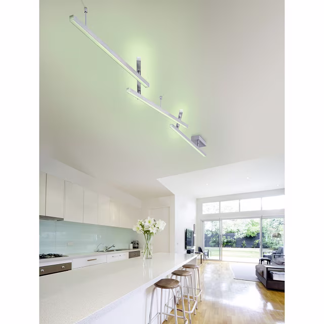 HLW LED LED Plafondlamp WiZ - Smart LED - Trion Melon - 23W - Aanpasbare Kleur - Dimbaar - Afstandsbediening - Rechthoek - Mat Nikkel - Aluminium HLW LED LED Plafondlamp WiZ - Smart LED - Trion Melon - 23W - Aanpasbare Kleur - Dimbaar - Afstandsbediening - Rechthoek - Mat Nikkel - Aluminium