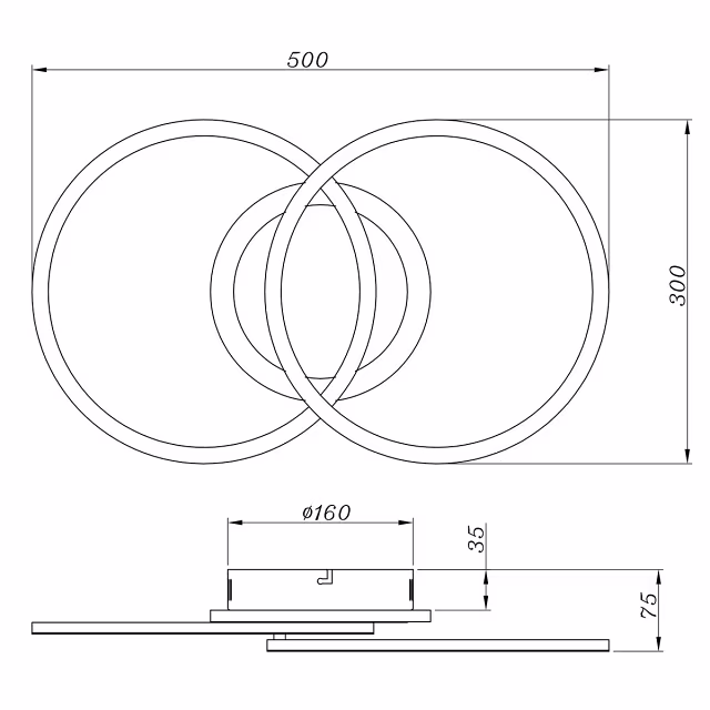 HLW LED LED Ceiling Lamp - Ceiling Lighting - Trion Venda - 25W - Warm White 3000K - Dimmable - Round - Matte Black - Aluminum HLW LED LED Ceiling Lamp - Ceiling Lighting - Trion Venda - 25W - Warm White 3000K - Dimmable - Round - Matte Black - Aluminum