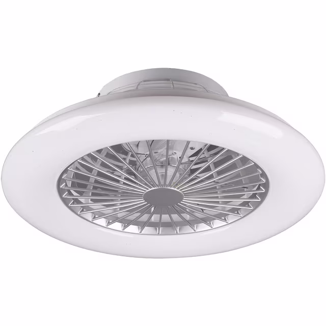 HLW LED LED Plafondlamp met Ventilator - Plafondventilator - Trion Romina - 30W - Aanpasbare Kleur - Afstandsbediening - Dimbaar - Rond - Mat Titaan - Kunststof HLW LED LED Plafondlamp met Ventilator - Plafondventilator - Trion Romina - 30W - Aanpasbare Kleur - Afstandsbediening - Dimbaar - Rond - Mat Titaan - Kunststof