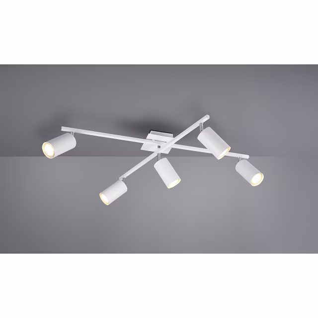 HLW LED LED Plafondspot - Trion Mary - GU10 Fitting - 5-lichts - Rechthoek - Mat Wit - Aluminium HLW LED LED Plafondspot - Trion Mary - GU10 Fitting - 5-lichts - Rechthoek - Mat Wit - Aluminium
