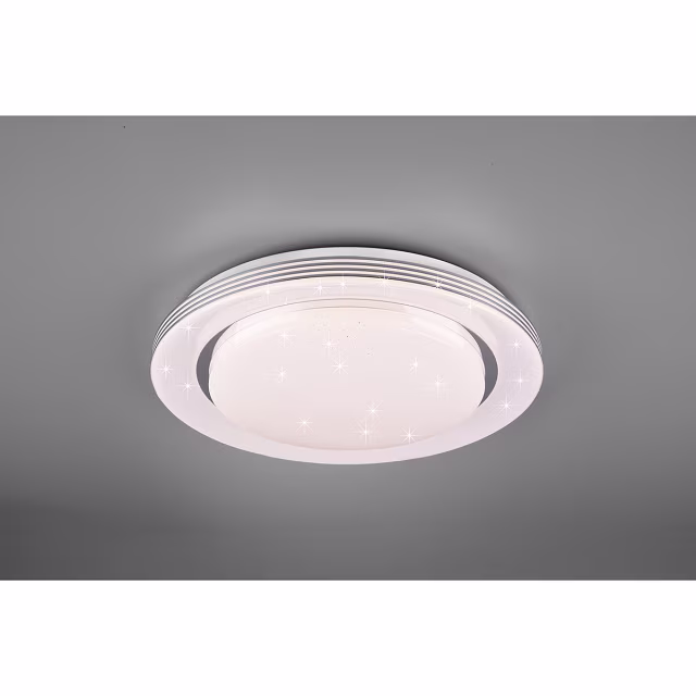 HLW LED LED Plafondlamp - Plafondverlichting - Trion Atras - 21W - Aanpasbare Kleur - Afstandsbediening - Dimbaar - Sterlicht - Rond - Mat Wit - Kunststof HLW LED LED Plafondlamp - Plafondverlichting - Trion Atras - 21W - Aanpasbare Kleur - Afstandsbediening - Dimbaar - Sterlicht - Rond - Mat Wit - Kunststof