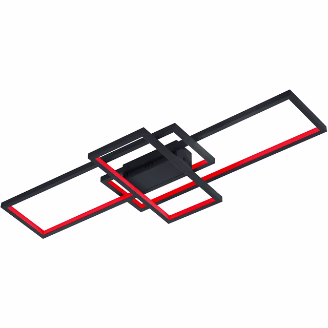 HLW LED LED Plafondlamp WiZ - Smart LED - Plafondverlichting - Trion Tiagi - 36W - Aanpasbare Kleur - RGBW - Afstandsbediening - Dimbaar - Rechthoek - Mat Antraciet - Aluminium HLW LED LED Plafondlamp WiZ - Smart LED - Plafondverlichting - Trion Tiagi - 36W - Aanpasbare Kleur - RGBW - Afstandsbediening - Dimbaar - Rechthoek - Mat Antraciet - Aluminium