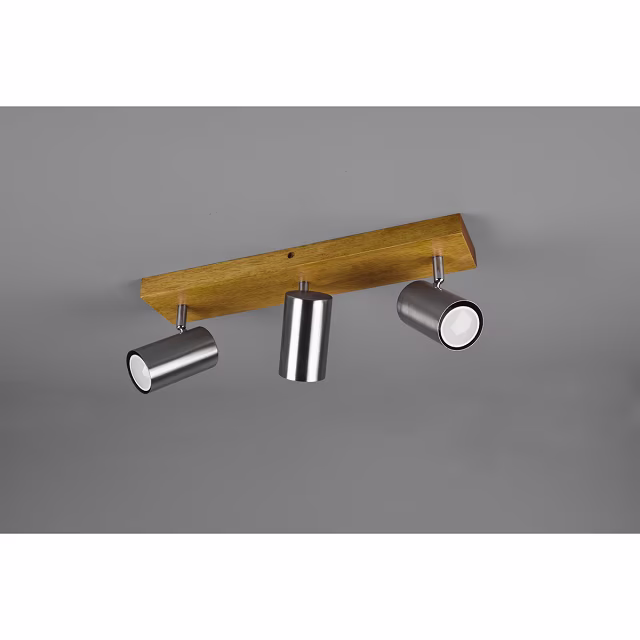 HLW LED LED Plafondspot - Trion Milona - GU10 Fitting - 3-lichts - Rond - Mat Nikkel - Aluminium HLW LED LED Plafondspot - Trion Milona - GU10 Fitting - 3-lichts - Rond - Mat Nikkel - Aluminium