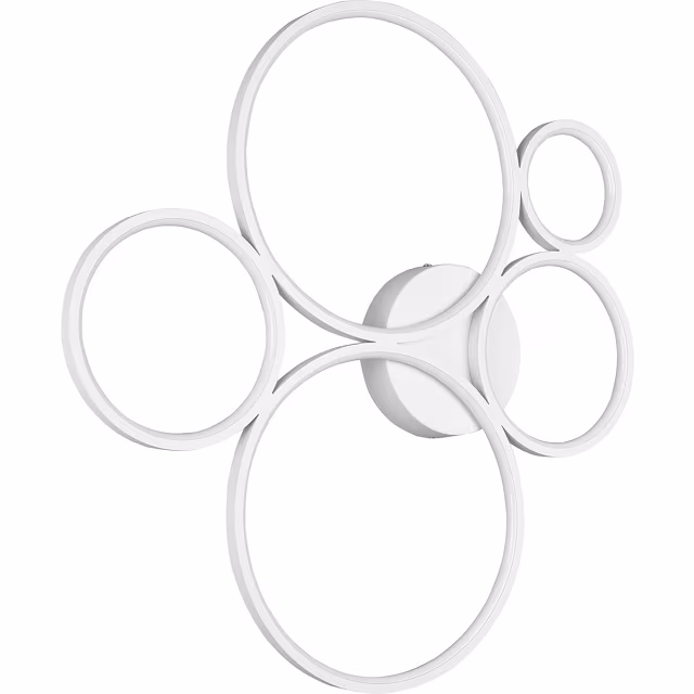 HLW LED LED Plafondlamp - Trion Rondy - 49W - Warm Wit 3000K - Dimbaar - Rond - Mat Wit - Aluminium HLW LED LED Plafondlamp - Trion Rondy - 49W - Warm Wit 3000K - Dimbaar - Rond - Mat Wit - Aluminium