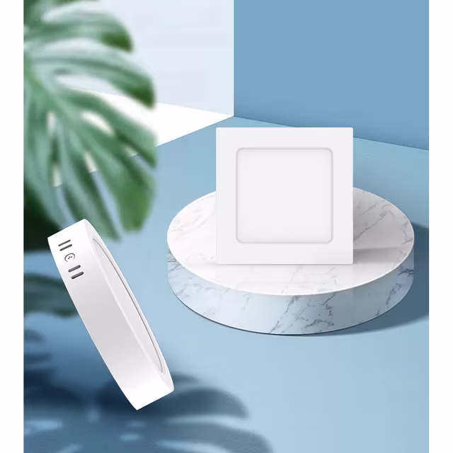 HLW LED LED Downlight Pro - Aigi Trinko - Surface Mounted Square 18W - Warm White 3000K - Matte White - Plastic HLW LED LED Downlight Pro - Aigi Trinko - Surface Mounted Square 18W - Warm White 3000K - Matte White - Plastic