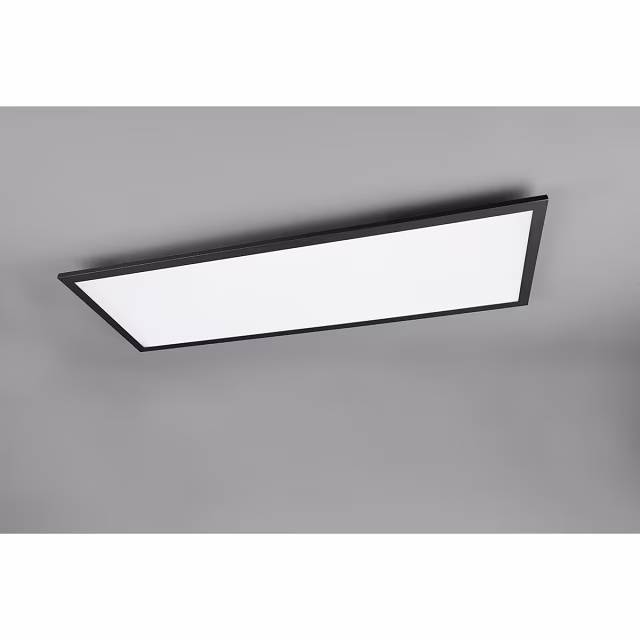 HLW LED LED Plafondlamp - Plafondverlichting - Trion Tirus - 34W - Aanpasbare Kleur - Afstandsbediening - Dimbaar - Rechthoek - Mat Zwart - Aluminium HLW LED LED Plafondlamp - Plafondverlichting - Trion Tirus - 34W - Aanpasbare Kleur - Afstandsbediening - Dimbaar - Rechthoek - Mat Zwart - Aluminium
