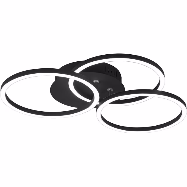 HLW LED LED Ceiling Lamp - Ceiling Lighting - Trion Corcol - 27W - Adjustable Color - Round - Matte Black - Aluminum HLW LED LED Ceiling Lamp - Ceiling Lighting - Trion Corcol - 27W - Adjustable Color - Round - Matte Black - Aluminum