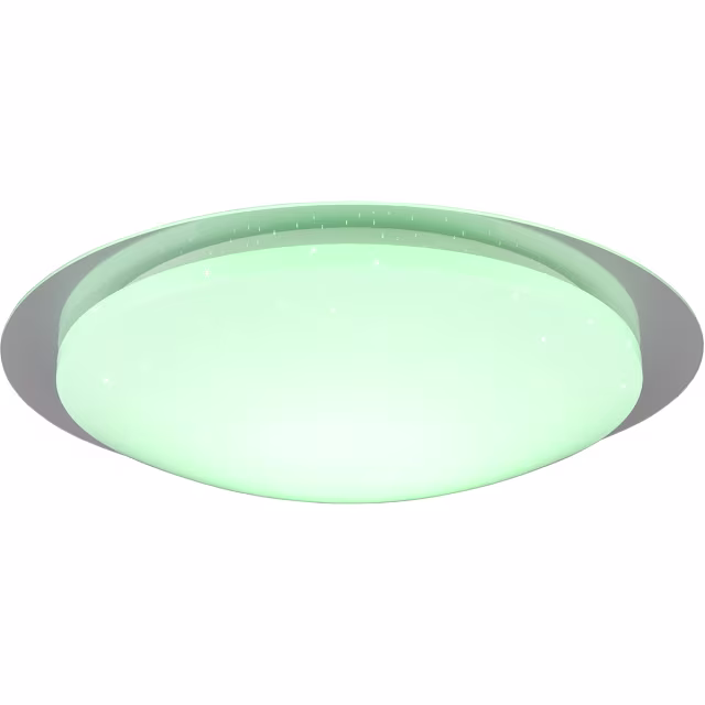 HLW LED LED Plafondlamp - Badkamerlamp - Trion Frozen - 18.5W - RGBW - Dimbaar - Afstandsbediening - Sterlicht - Rond - Mat Wit - Kunststof HLW LED LED Plafondlamp - Badkamerlamp - Trion Frozen - 18.5W - RGBW - Dimbaar - Afstandsbediening - Sterlicht - Rond - Mat Wit - Kunststof