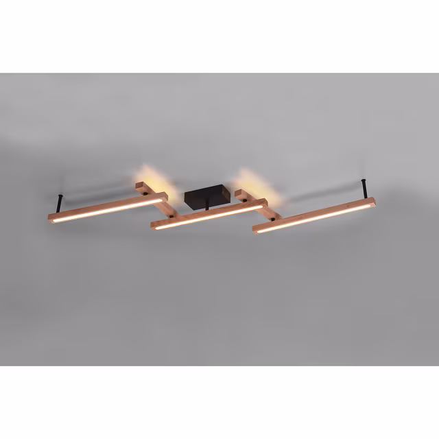 HLW LED LED Plafondlamp - Trion Bulloni Up and Down- 36W - Aanpasbare Kleur - Afstandsbediening - Dimbaar - Rechthoek - Mat Bruin - Hout HLW LED LED Plafondlamp - Trion Bulloni Up and Down- 36W - Aanpasbare Kleur - Afstandsbediening - Dimbaar - Rechthoek - Mat Bruin - Hout