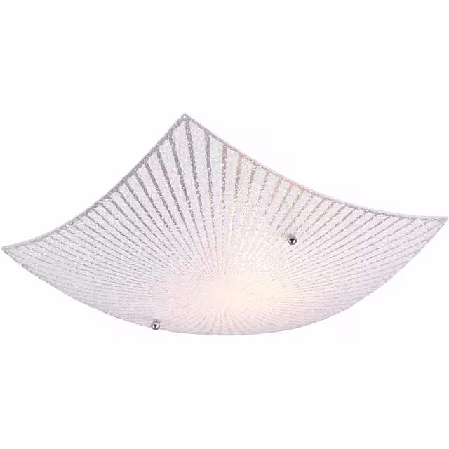 Trion Elize LED Plafondlamp Vierkant Mat Chroom E27 Verlichting per ruimte Trion Elize LED Plafondlamp Vierkant Mat Chroom E27 Verlichting per ruimte