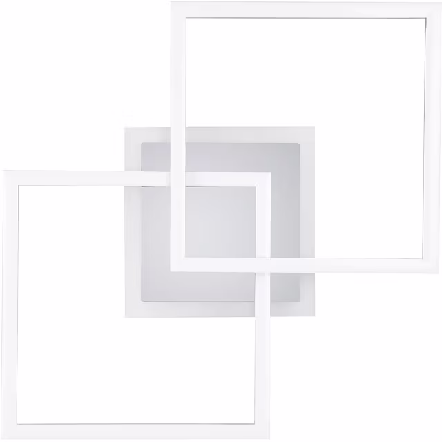 HLW LED LED Plafondlamp - Plafondverlichting - Trion Venda - 25W - Natuurlijk Wit 4000K - Dimbaar - Vierkant - Mat Chroom - Aluminium