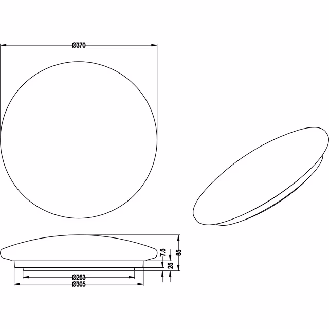 HLW LED LED Plafondlamp - Badkamerlamp - Trion Paula - 15W - Spatwaterdicht IP44 - Warm Wit 3000K - Rond - Mat Wit - Kunststof HLW LED LED Plafondlamp - Badkamerlamp - Trion Paula - 15W - Spatwaterdicht IP44 - Warm Wit 3000K - Rond - Mat Wit - Kunststof