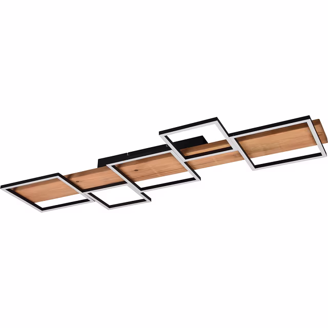 HLW LED LED Ceiling Lamp - Ceiling Lighting - Trion Harla - 42W - Warm White 3000K - Dimmable - Rectangle - Matte Black - Aluminum HLW LED LED Ceiling Lamp - Ceiling Lighting - Trion Harla - 42W - Warm White 3000K - Dimmable - Rectangle - Matte Black - Aluminum