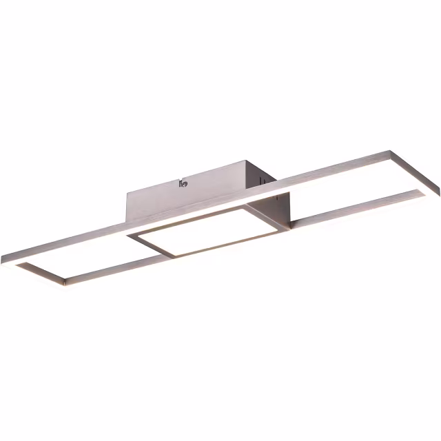 Trion Riyaz LED plafondlamp mat nikkel 22W 2800lm dimbaar Verlichting per ruimte Trion Riyaz LED plafondlamp mat nikkel 22W 2800lm dimbaar Verlichting per ruimte