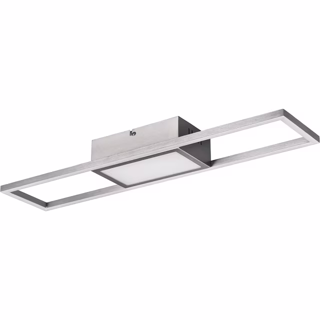 HLW LED LED Ceiling Lamp - Ceiling Lighting - Trion Riyaz - 22W - Adjustable Color - Remote Control - Dimmable - Rectangular - Matte Nickel - Aluminum HLW LED LED Ceiling Lamp - Ceiling Lighting - Trion Riyaz - 22W - Adjustable Color - Remote Control - Dimmable - Rectangular - Matte Nickel - Aluminum
