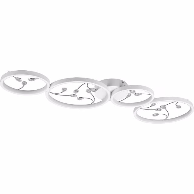 HLW LED LED Ceiling Light - Ceiling Lighting - Trion Moovy - 37W - Natural White 4000K - Dimmable - Rectangular - Matte White - Aluminum HLW LED LED Ceiling Light - Ceiling Lighting - Trion Moovy - 37W - Natural White 4000K - Dimmable - Rectangular - Matte White - Aluminum