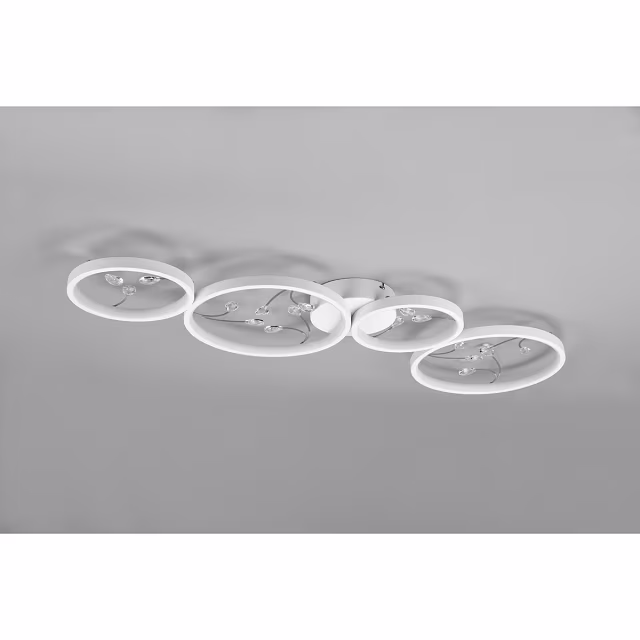 HLW LED LED Ceiling Light - Ceiling Lighting - Trion Moovy - 37W - Natural White 4000K - Dimmable - Rectangular - Matte White - Aluminum HLW LED LED Ceiling Light - Ceiling Lighting - Trion Moovy - 37W - Natural White 4000K - Dimmable - Rectangular - Matte White - Aluminum