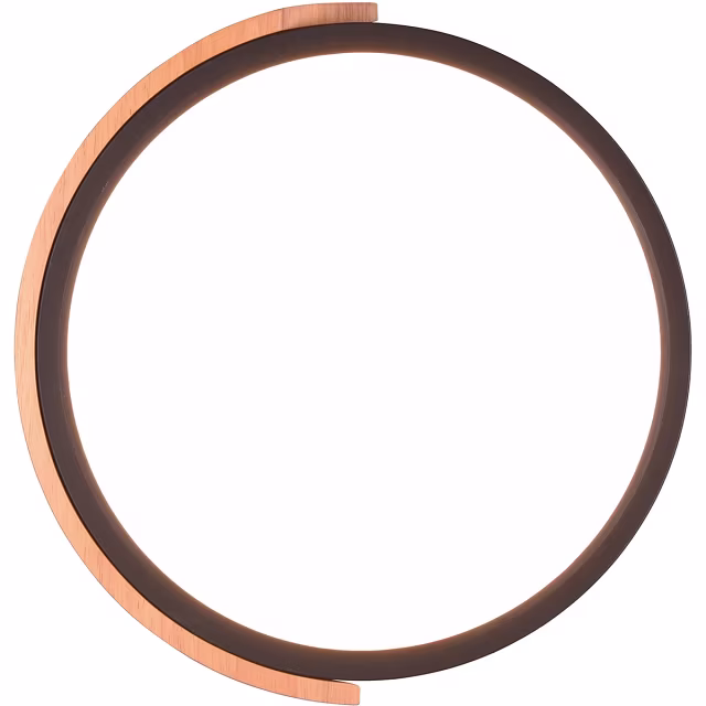 Ronde dimbare LED plafondlamp mat zwart 20W met warm wit licht 3000K en 2400 lumen Ronde dimbare LED plafondlamp mat zwart 20W met warm wit licht 3000K en 2400 lumen