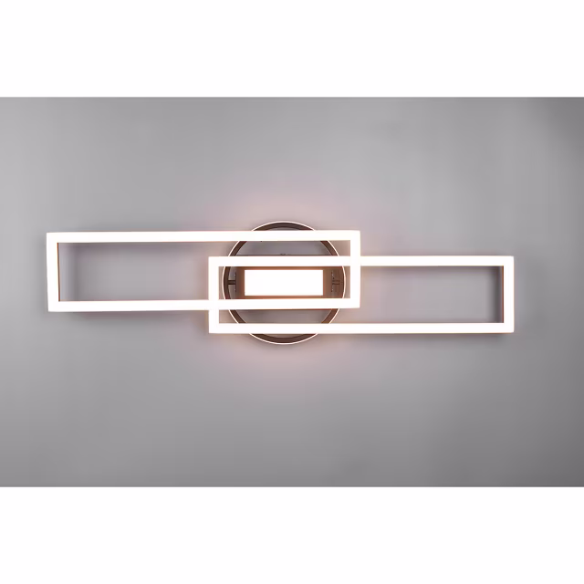 HLW LED LED Ceiling Light - Ceiling Lighting - Trion Tiger - 30W - Adjustable Color - Remote Control - Dimmable - Rectangle - Matte Gold - Aluminum HLW LED LED Ceiling Light - Ceiling Lighting - Trion Tiger - 30W - Adjustable Color - Remote Control - Dimmable - Rectangle - Matte Gold - Aluminum