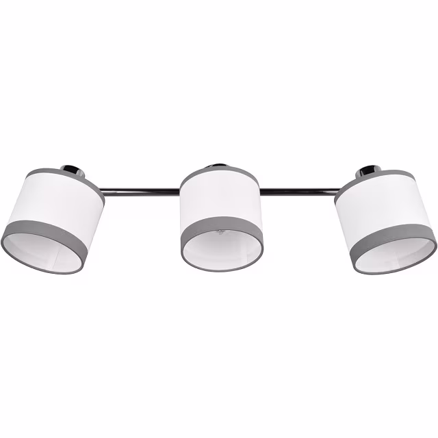 drie-lichts LED plafondlamp met chromen afwerking en E14 fitting tot 10W drie-lichts LED plafondlamp met chromen afwerking en E14 fitting tot 10W