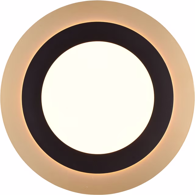 HLW LED LED Plafondlamp - Plafondverlichting - Trion Groan - 42W - Aanpasbare Kleur - Afstandsbediening - Dimbaar - Rond - Zwart Goud - Metaal HLW LED LED Plafondlamp - Plafondverlichting - Trion Groan - 42W - Aanpasbare Kleur - Afstandsbediening - Dimbaar - Rond - Zwart Goud - Metaal