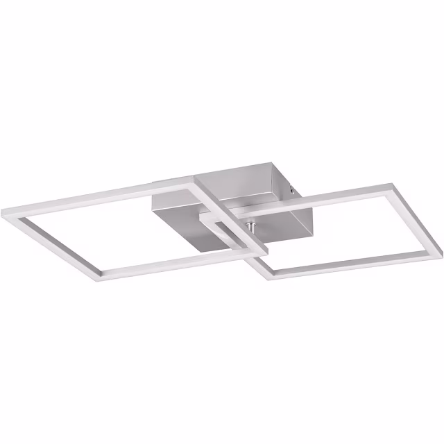 HLW LED LED Ceiling Lamp - Ceiling Lighting - Trion Square - 20W - Warm White 3000K - Square - Titanium - Metal HLW LED LED Ceiling Lamp - Ceiling Lighting - Trion Square - 20W - Warm White 3000K - Square - Titanium - Metal