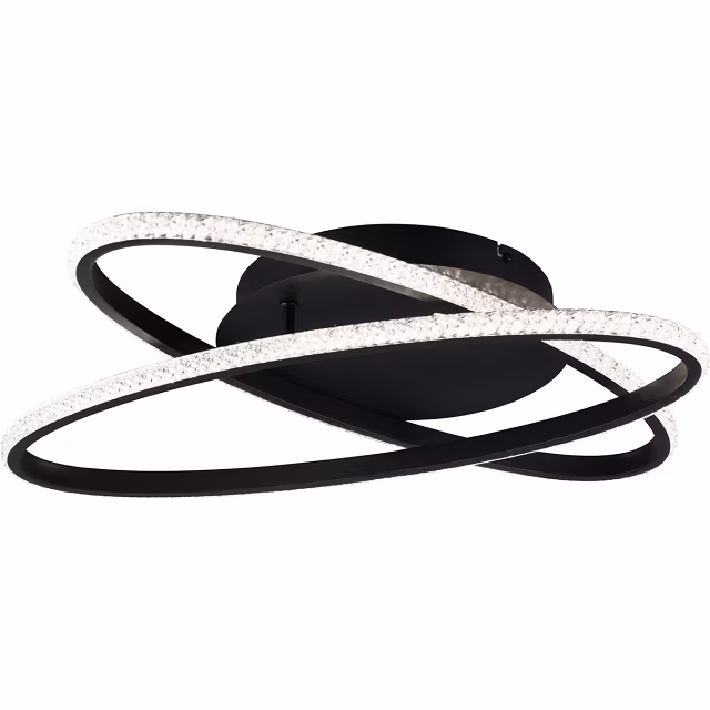 HLW LED LED Plafondlamp - Plafondverlichting - Trion Lenas - 27W - Natuurlijk Wit 4000K - Dimbaar - Rond - Mat Zwart - Metaal HLW LED LED Plafondlamp - Plafondverlichting - Trion Lenas - 27W - Natuurlijk Wit 4000K - Dimbaar - Rond - Mat Zwart - Metaal