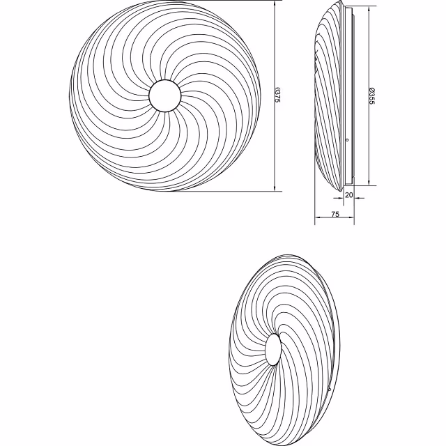 HLW LED LED Plafondlamp - Trion Graty - 22W - Aanpasbare Kleur - Dimbaar - Afstandsbediening - Sterlicht - Rond - Mat Wit - Kunststof HLW LED LED Plafondlamp - Trion Graty - 22W - Aanpasbare Kleur - Dimbaar - Afstandsbediening - Sterlicht - Rond - Mat Wit - Kunststof