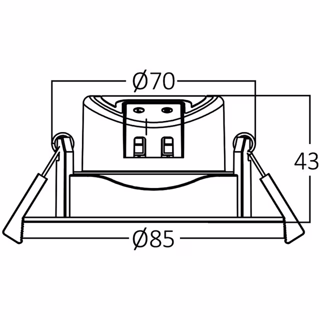 HLW LED LED Inbouwspot - Brinton - 7W 630lm 38D - IP54 Waterdicht - 865 Helder/Koud Wit 6500K - Rond - Zwart HLW LED LED Inbouwspot - Brinton - 7W 630lm 38D - IP54 Waterdicht - 865 Helder/Koud Wit 6500K - Rond - Zwart