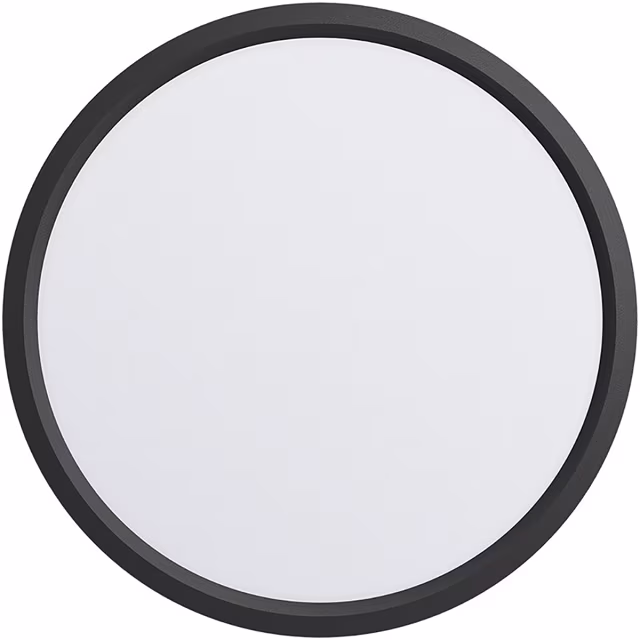 HLW LED LED Ceiling Light - Brinton Jin - 45W 5280lm - 865 Bright/Cool White 6500K - Ø500 mm - Surface Mounted - Round - Black HLW LED LED Ceiling Light - Brinton Jin - 45W 5280lm - 865 Bright/Cool White 6500K - Ø500 mm - Surface Mounted - Round - Black