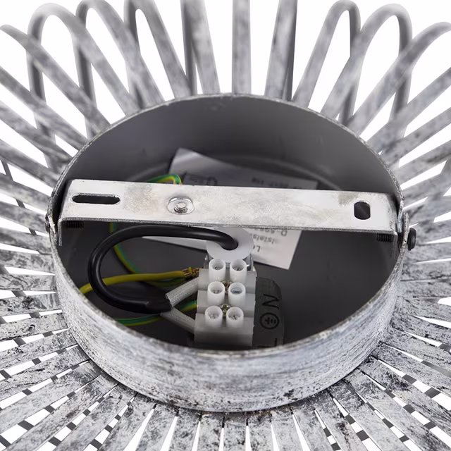 HLW LED LED Ceiling Light - Ceiling Lighting - Trion Johy - E27 Fitting - Round - Industrial - Matte Gray - Aluminum - 40cm HLW LED LED Ceiling Light - Ceiling Lighting - Trion Johy - E27 Fitting - Round - Industrial - Matte Gray - Aluminum - 40cm