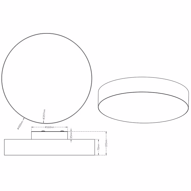 HLW LED LED Plafondlamp - Plafondverlichting - Trion Lanago - 22W - Warm Wit 3000K - Dimbaar - Rond - Mat Wit - Aluminium HLW LED LED Plafondlamp - Plafondverlichting - Trion Lanago - 22W - Warm Wit 3000K - Dimbaar - Rond - Mat Wit - Aluminium