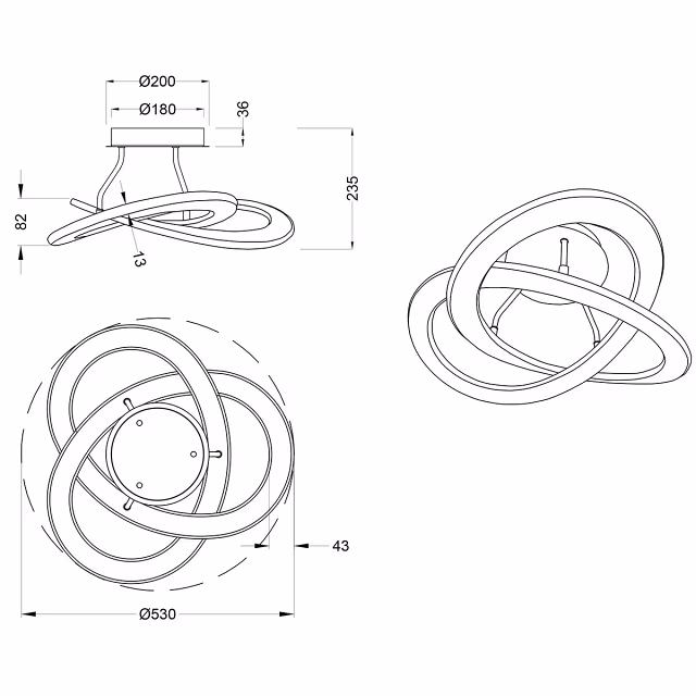 HLW LED LED Plafondlamp - Plafondverlichting - Trion Oaky - 40W - Warm Wit 3000K - Dimbaar - Rond - Mat Nikkel - Aluminium HLW LED LED Plafondlamp - Plafondverlichting - Trion Oaky - 40W - Warm Wit 3000K - Dimbaar - Rond - Mat Nikkel - Aluminium