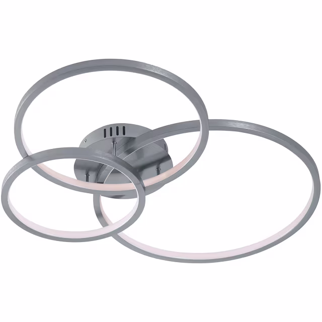 WiZ LED Plafondlamp Trion Noraan Ø79cm Mat Nikkel 36W RGBW Verlichting per ruimte WiZ LED Plafondlamp Trion Noraan Ø79cm Mat Nikkel 36W RGBW Verlichting per ruimte