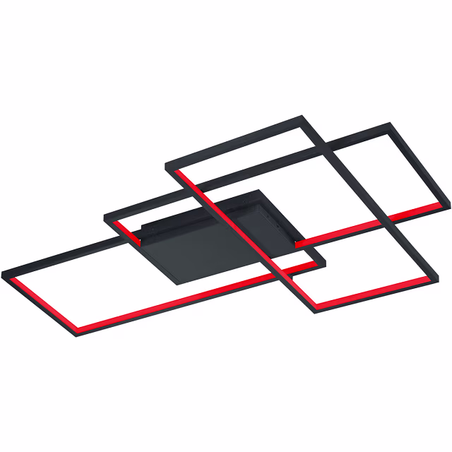 HLW LED LED Plafondlamp WiZ - Smart LED - Plafondverlichting - Trion Tiagi - 40W - Aanpasbare Kleur - RGBW - Afstandsbediening - Dimbaar - Rechthoek - Mat Antraciet - Aluminium HLW LED LED Plafondlamp WiZ - Smart LED - Plafondverlichting - Trion Tiagi - 40W - Aanpasbare Kleur - RGBW - Afstandsbediening - Dimbaar - Rechthoek - Mat Antraciet - Aluminium