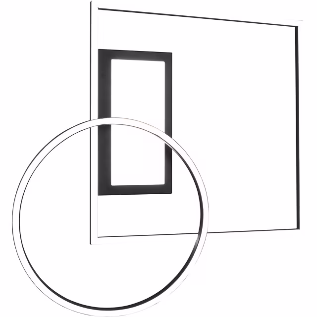 HLW LED LED Ceiling Light - Ceiling Lighting - Trion Dowino - 33W - Adjustable Color - Remote Control - Dimmable - Square - Matte Black - Aluminum HLW LED LED Ceiling Light - Ceiling Lighting - Trion Dowino - 33W - Adjustable Color - Remote Control - Dimmable - Square - Matte Black - Aluminum