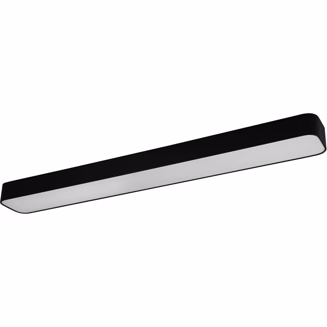 HLW LED LED Plafondlamp - Plafondverlichting - Trion Astinto - 37W - Aanpasbare Kleur - Dimbaar - Rechthoek - Mat Zwart - Aluminium