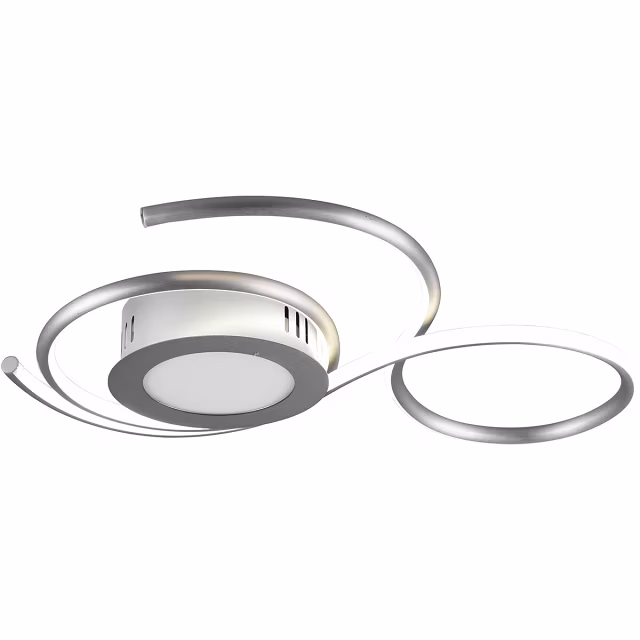 HLW LED LED Plafondlamp - Plafondverlichting - Trion Jivino - 36W - Aanpasbare Kleur - Dimbaar - Rond - Mat Nikkel - Aluminium HLW LED LED Plafondlamp - Plafondverlichting - Trion Jivino - 36W - Aanpasbare Kleur - Dimbaar - Rond - Mat Nikkel - Aluminium