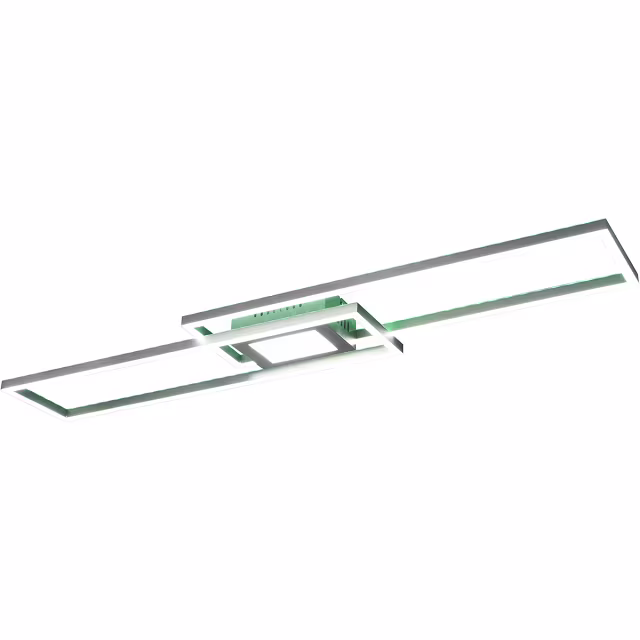 HLW LED LED Plafondlamp - Plafondverlichting - Trion Gandon - 37W + 10W - Aanpasbare Kleur - Dimbaar - Rond - Mat Nikkel - Aluminium HLW LED LED Plafondlamp - Plafondverlichting - Trion Gandon - 37W + 10W - Aanpasbare Kleur - Dimbaar - Rond - Mat Nikkel - Aluminium