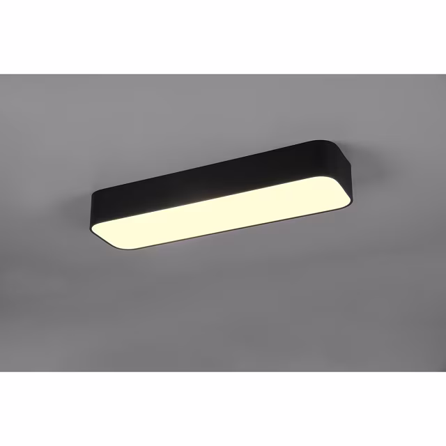 HLW LED LED Plafondlamp - Plafondverlichting - Trion Astinto - 21W - Aanpasbare Kleur - Dimbaar - Rechthoek - Mat Zwart - Aluminium HLW LED LED Plafondlamp - Plafondverlichting - Trion Astinto - 21W - Aanpasbare Kleur - Dimbaar - Rechthoek - Mat Zwart - Aluminium