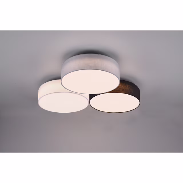 HLW LED LED Plafondlamp - Plafondverlichting - Trion Lanago - 38W - Warm Wit 3000K - Dimbaar - Rond - Meerkleurig - Aluminium HLW LED LED Plafondlamp - Plafondverlichting - Trion Lanago - 38W - Warm Wit 3000K - Dimbaar - Rond - Meerkleurig - Aluminium