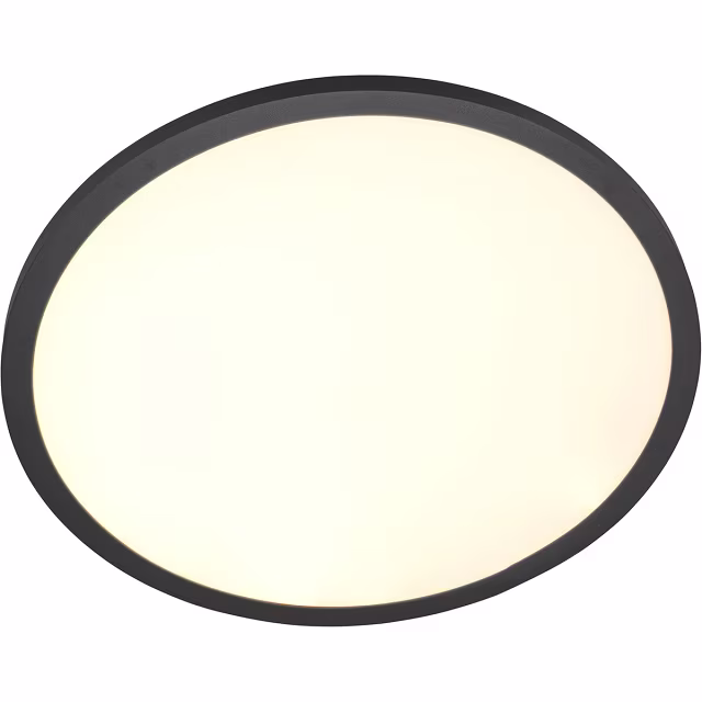 HLW LED LED Plafondlamp - Plafondverlichting - Trion Trula - 29W - Warm Wit 3000K - Dimbaar - Rond - Mat Zwart - Aluminium HLW LED LED Plafondlamp - Plafondverlichting - Trion Trula - 29W - Warm Wit 3000K - Dimbaar - Rond - Mat Zwart - Aluminium