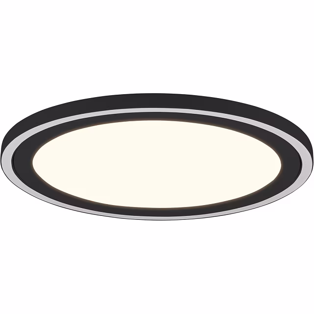 ronde mat zwarte LED plafondlamp Ø43 cm 29W warm wit licht 3000K 4600 lumen ronde mat zwarte LED plafondlamp Ø43 cm 29W warm wit licht 3000K 4600 lumen
