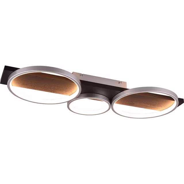 rond dimbare LED plafondlamp 33W titaan kleur warm wit 3000K met 3800 lumen lichtopbrengst rond dimbare LED plafondlamp 33W titaan kleur warm wit 3000K met 3800 lumen lichtopbrengst