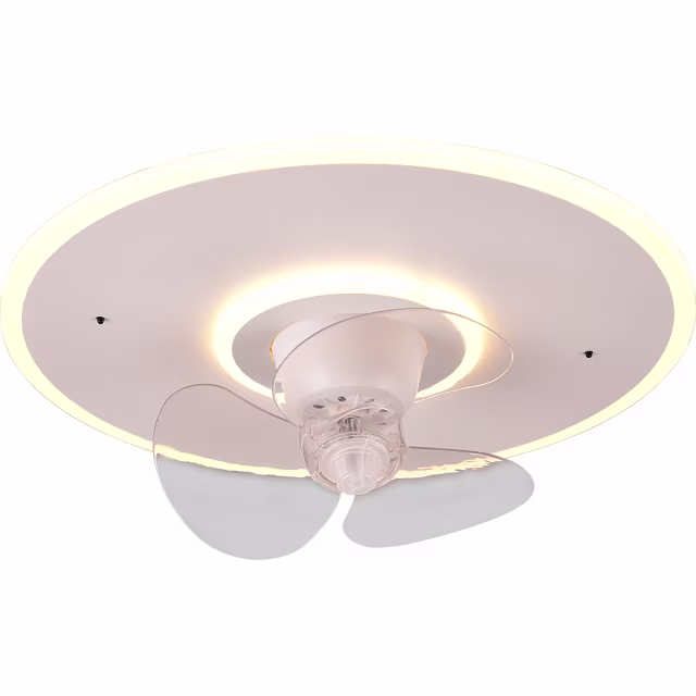 HLW LED LED Ceiling Light with Fan - Ceiling Fan - Trion Bryan - 30W - Adjustable Color - Remote Control - Dimmable - Round - Matte White - Metal HLW LED LED Ceiling Light with Fan - Ceiling Fan - Trion Bryan - 30W - Adjustable Color - Remote Control - Dimmable - Round - Matte White - Metal