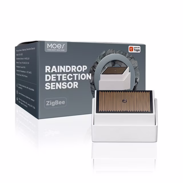 Smartlife Domotica Smart Regensensor | Zigbee 3.0 | Tuya Smart Life | Regen- & Lichtdetectie | IPX4 | Tot 2 Jaar Standby | Buitengebruik